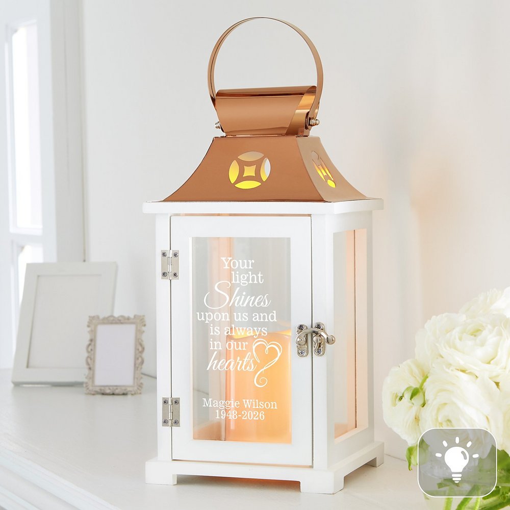Your Light Shines Bright Memorial Lantern