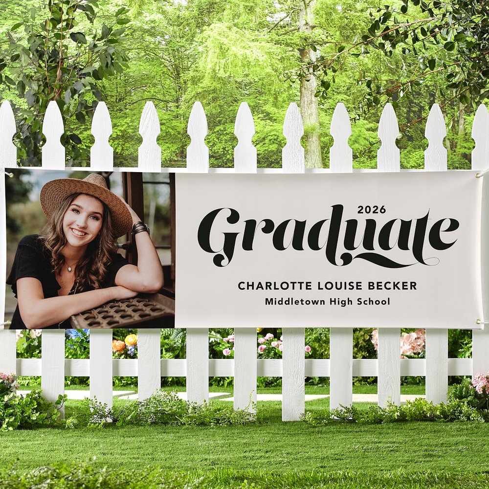 Swirling Graduate Photo Banner