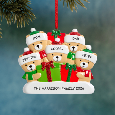 Bear-ing Gifts Family Ornament