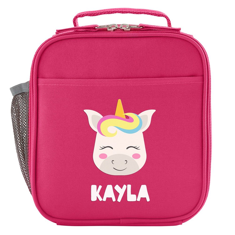 Cheerful Animals Lunch Box - Pink - Unicorn
