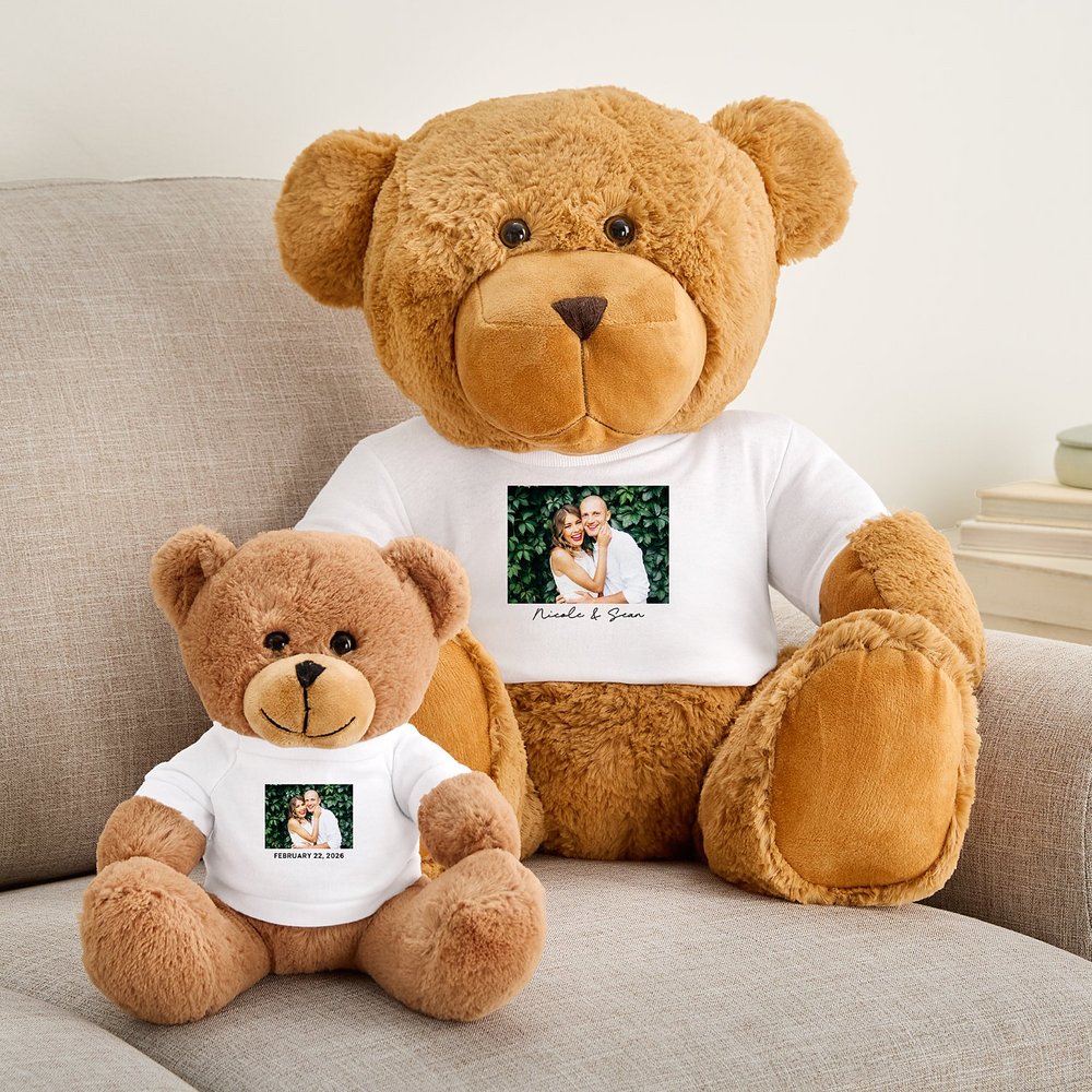 Plush Teddy Bear Gram Photo with Message T-shirt