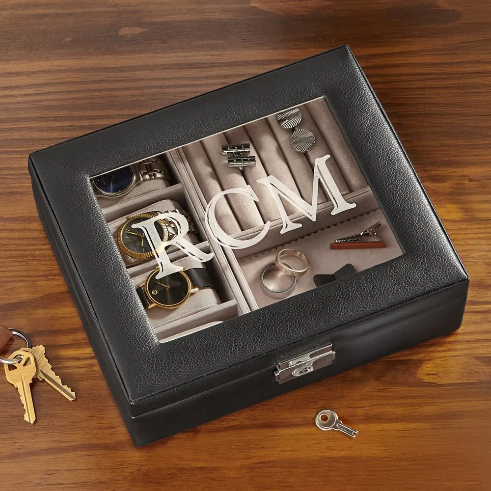 Leather Watch Box & Storage Valet