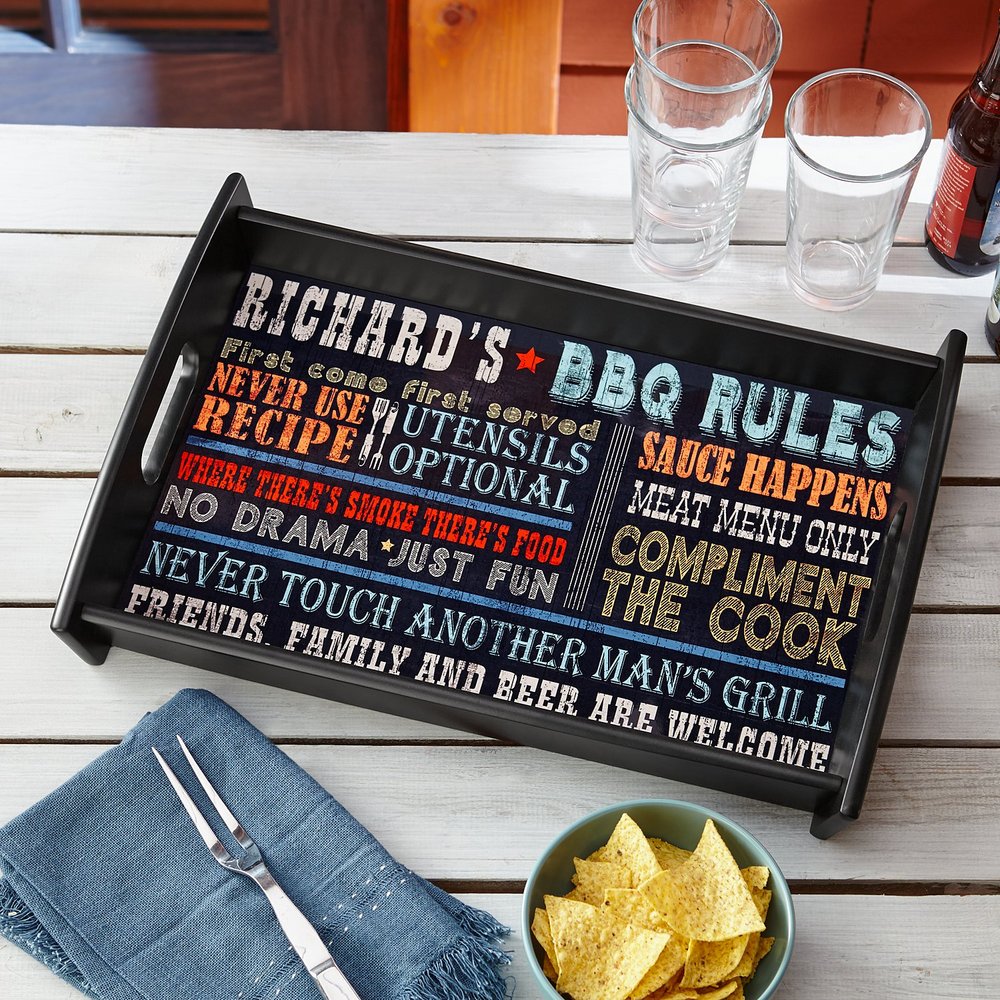 Rules for Great Grilling Wood Tray