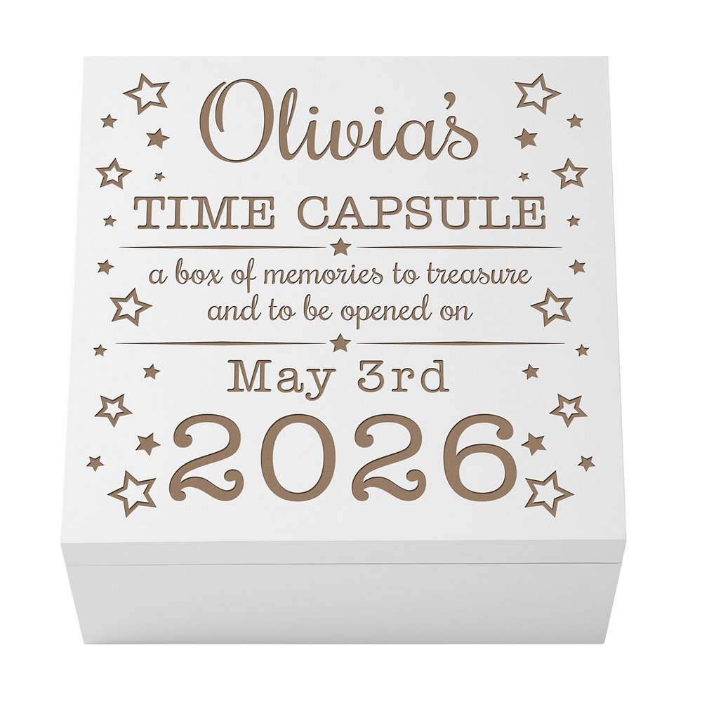 Precious Memories First Birthday Keepsake Box-Laser