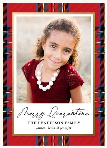Classic Tartan Photo Holiday Cards