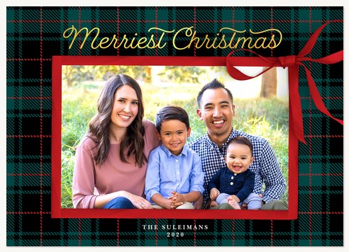 Traditional Present Photo Holiday Cards