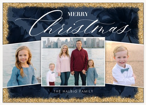 Winter Opulence Photo Holiday Cards