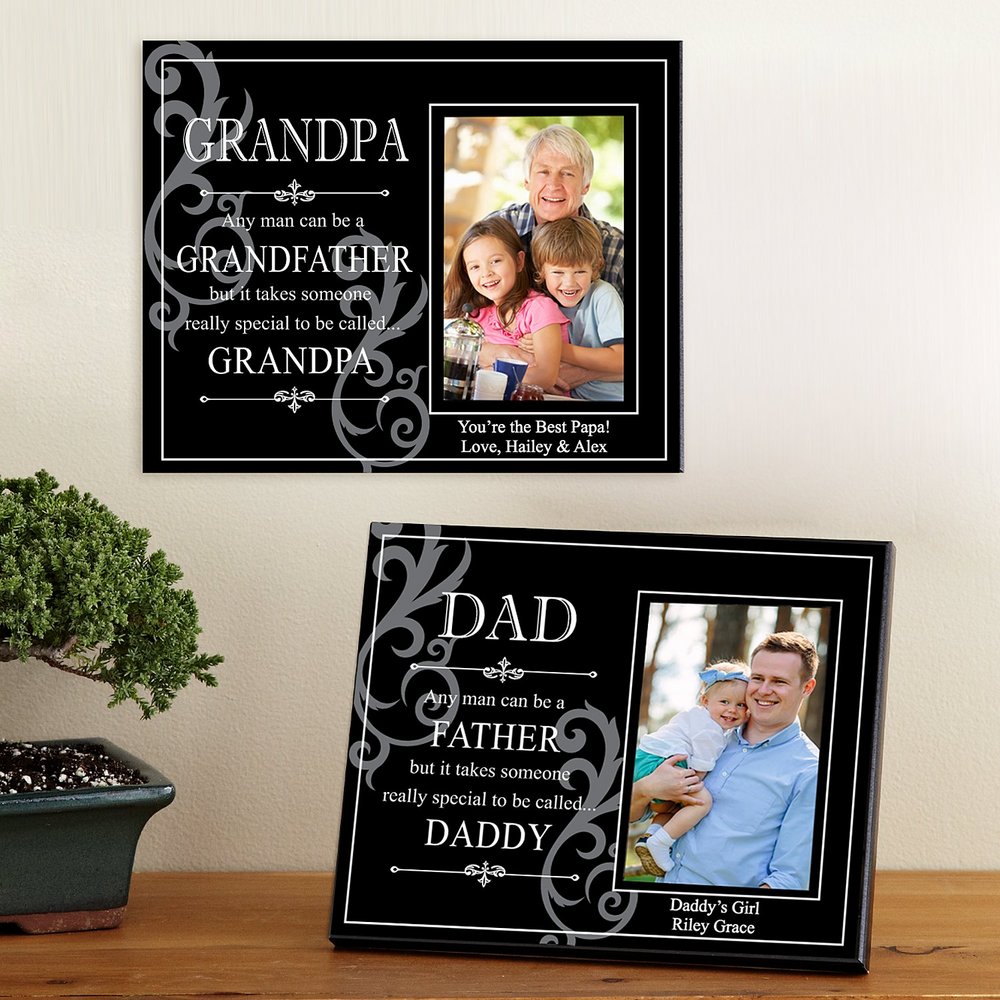 Cherished Moments Grandpa/Dad Personalized Photo Frame