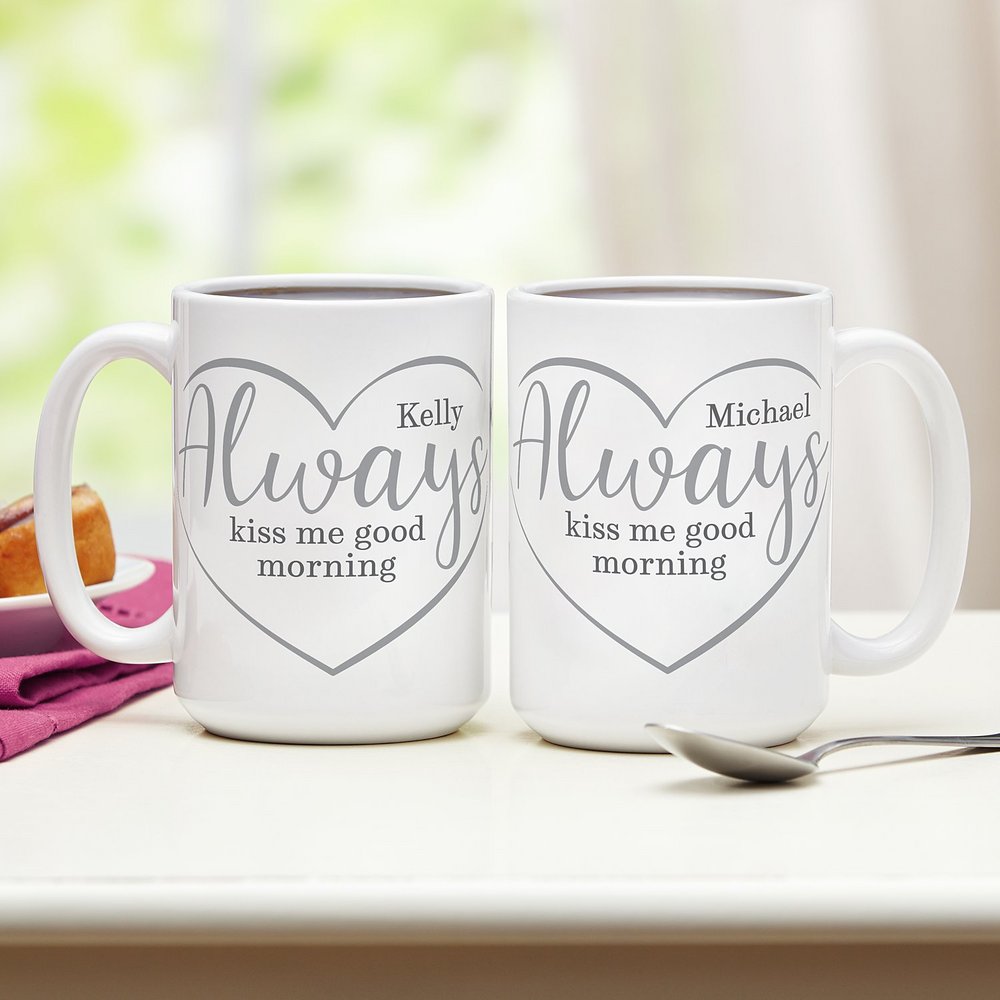 Morning Kisses Personalized Good Morning Mug