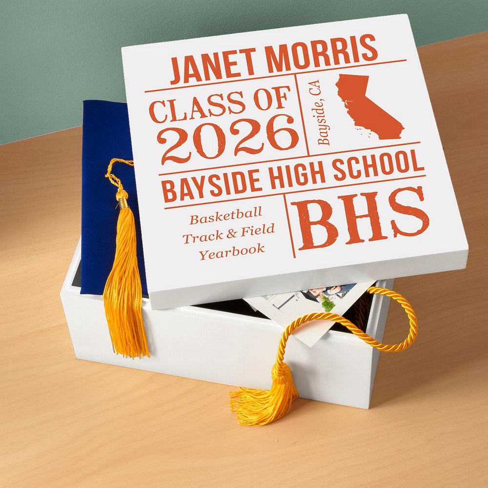 Graduation Memories Personalized Keepsake Box