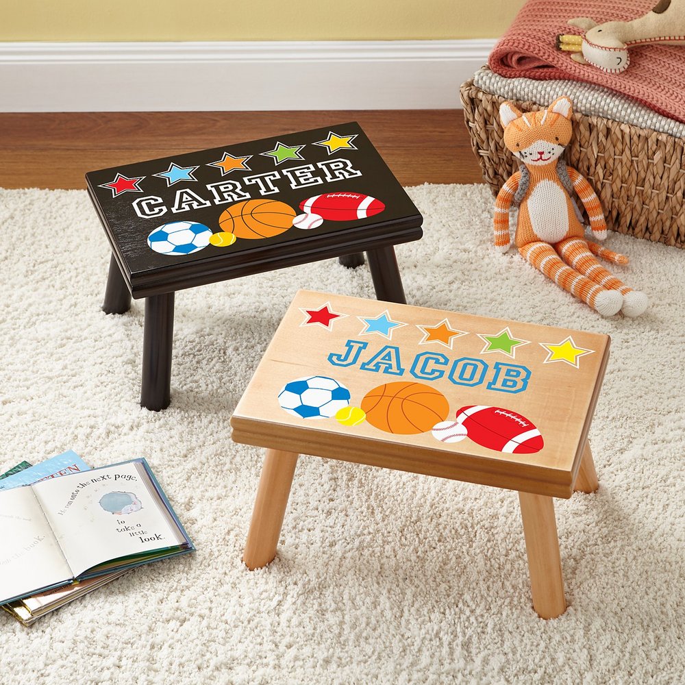 Athletic Star Personalized Step Stool