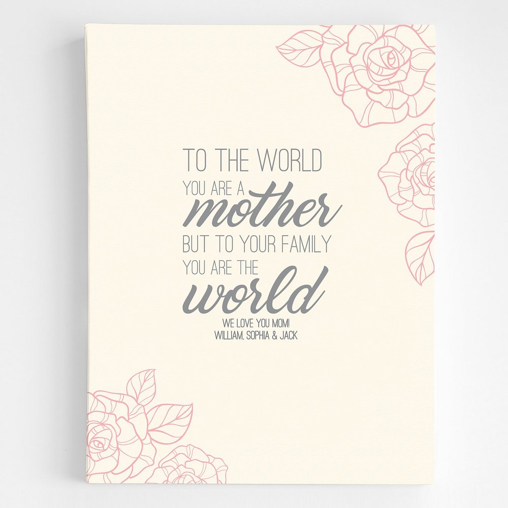 You Are the World Personalized Wall Décor