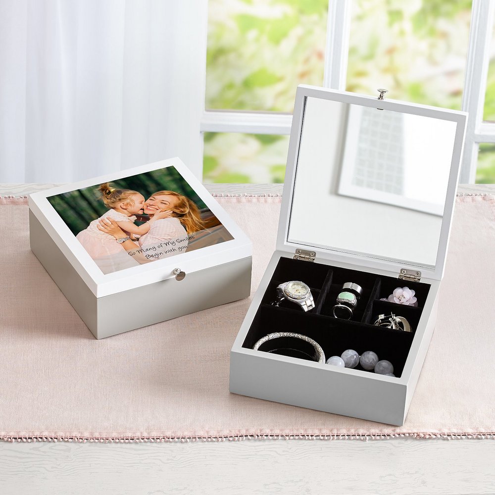Cherished Memories Personalized Photo Jewelry Box