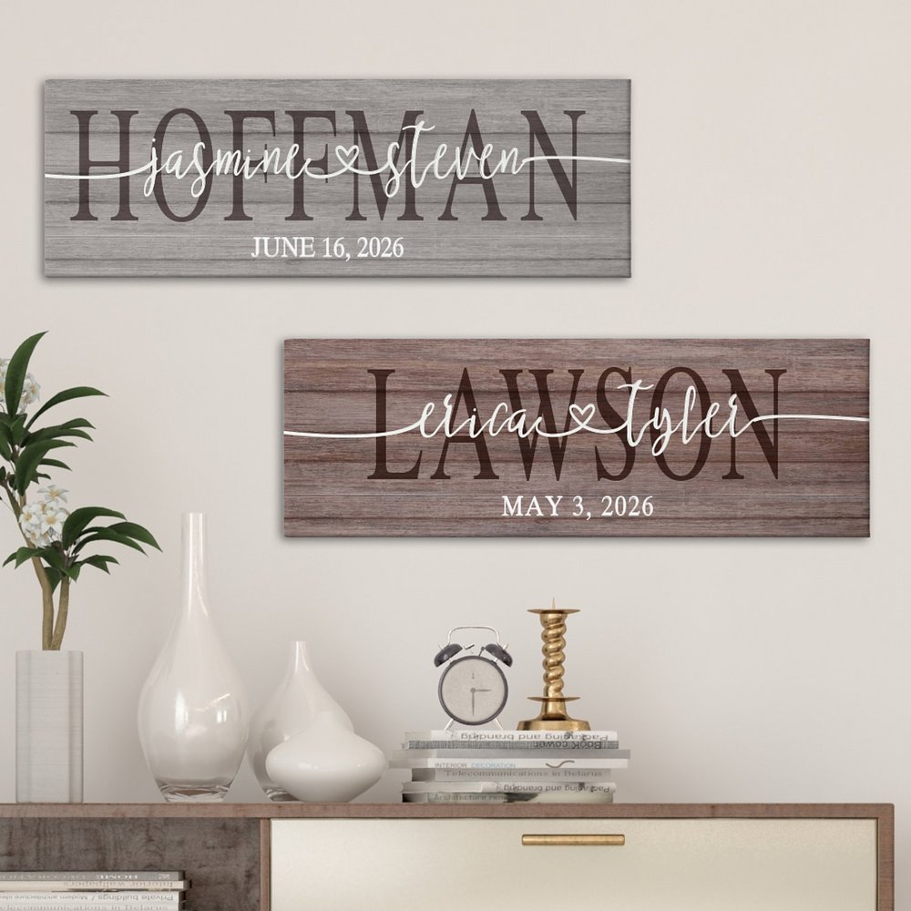 Eternal Love Connection Personalized Canvas