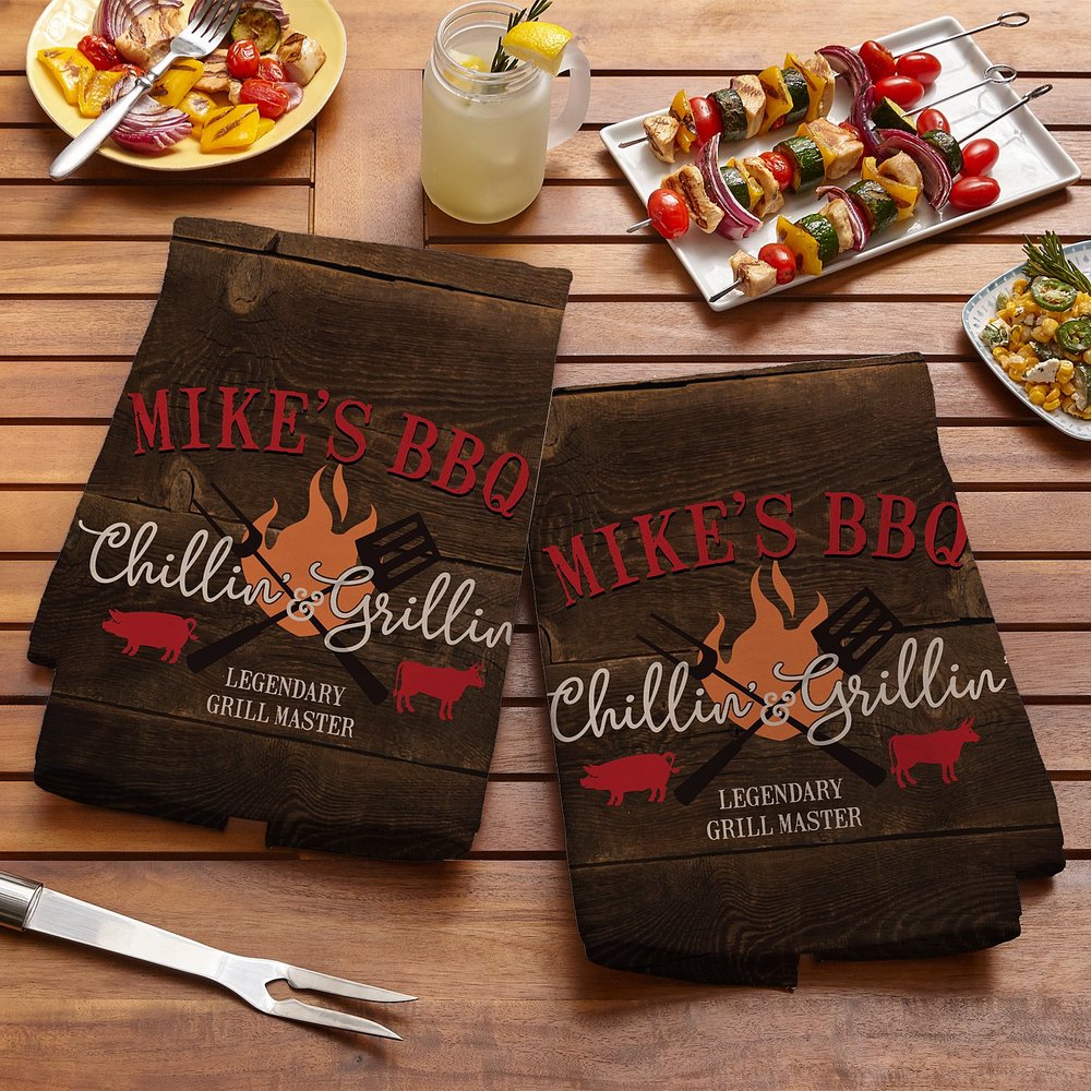 Grilling & Chilling Personalized Towel