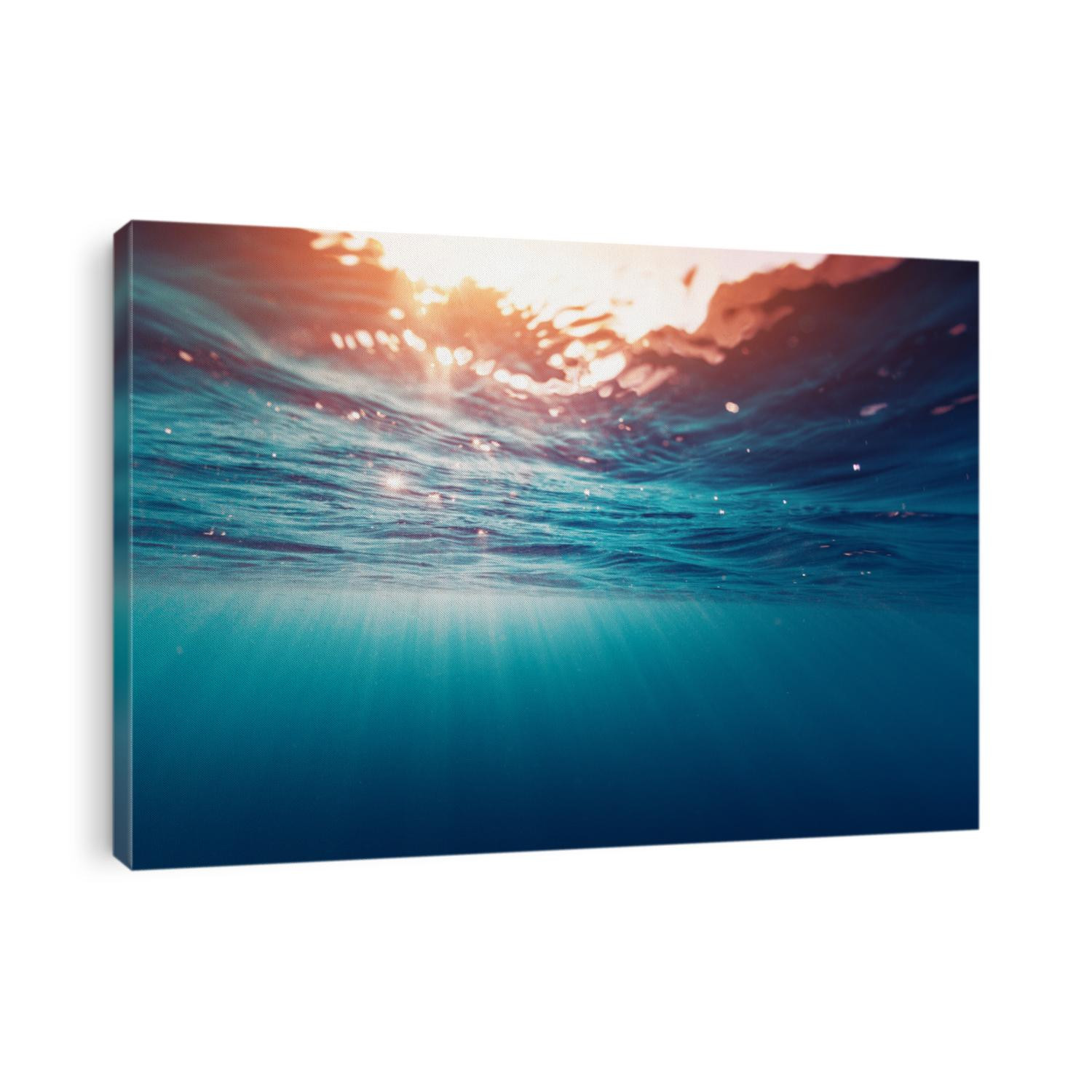 Underwater view of the sea surface