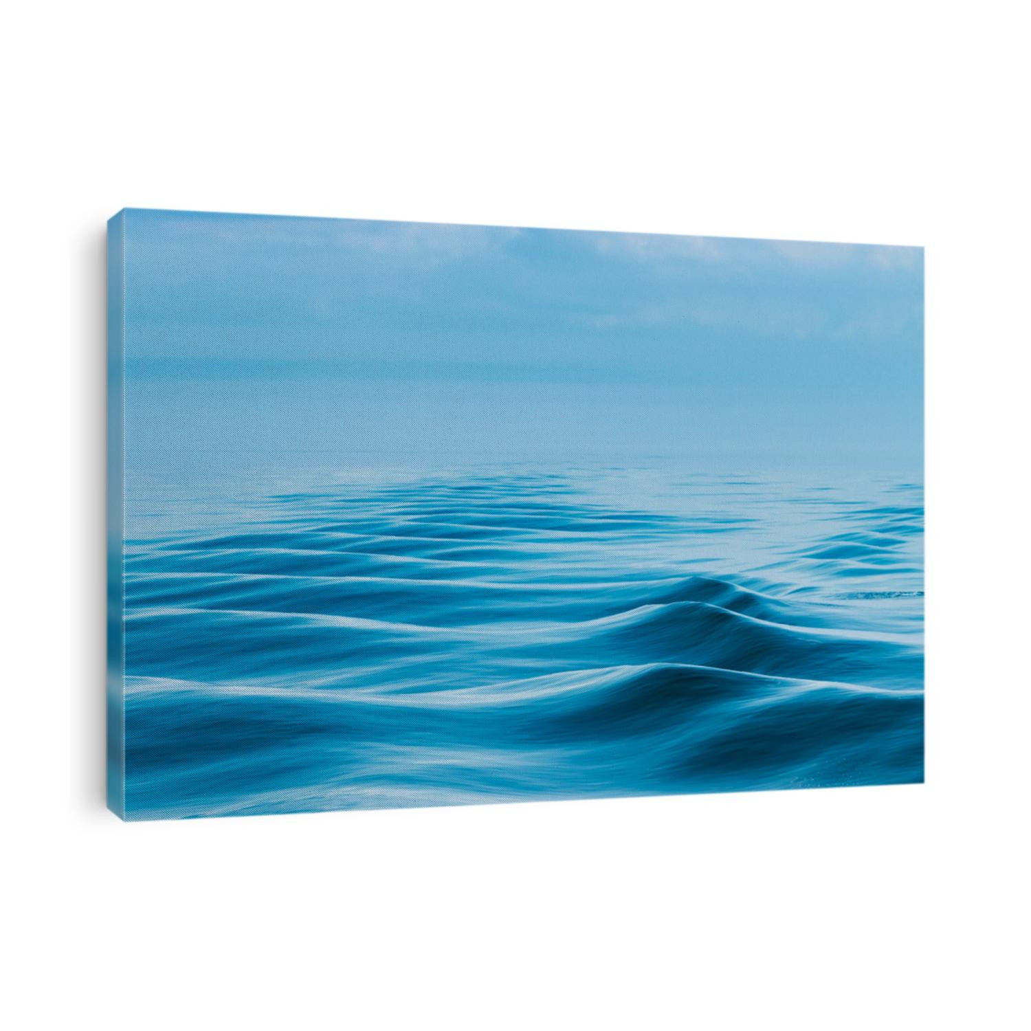 blue wave on the lake 