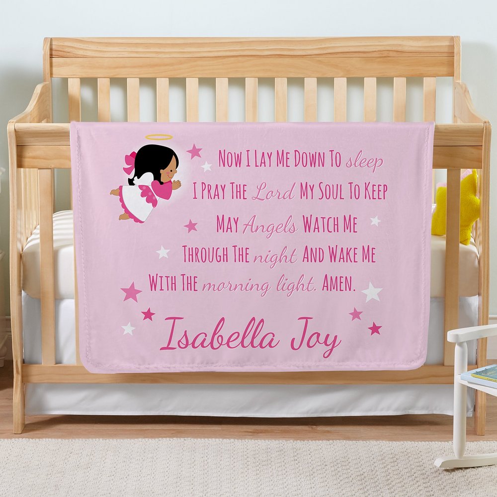 Children's Bedtime Prayer Personalized Plush Blanket