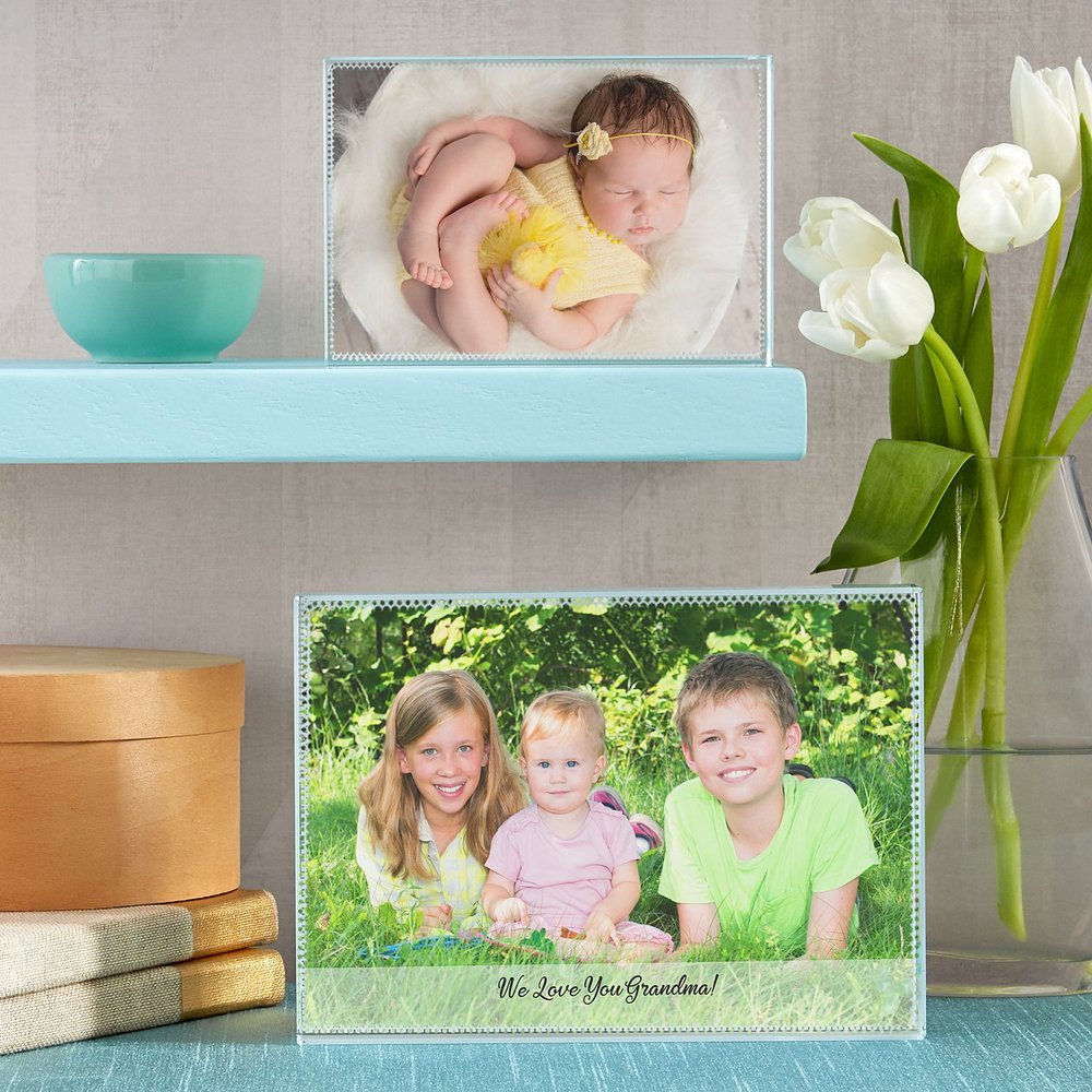 Timeless Memory Personalized Photo Glass Block