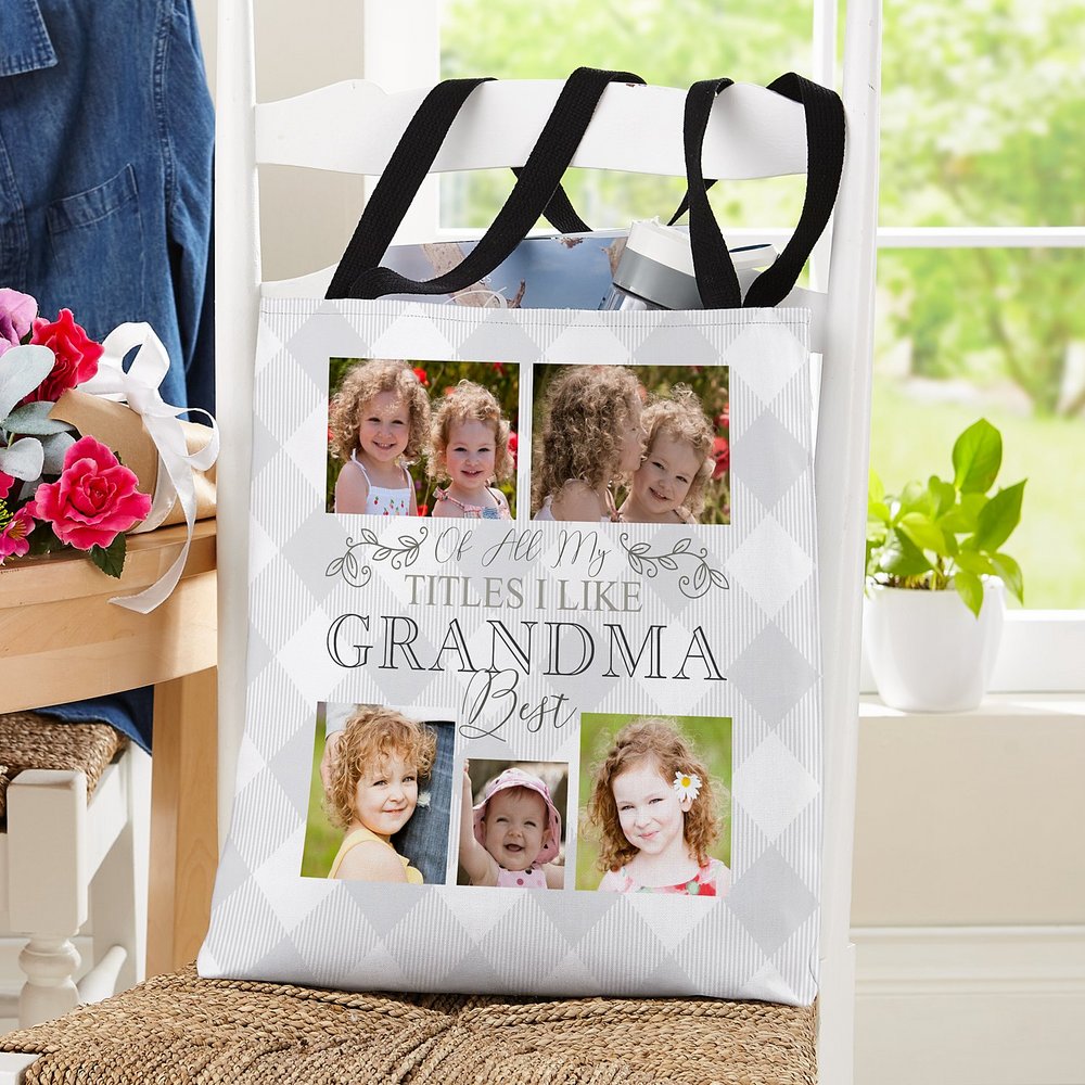The Ultimate Grandparents Personalized Photo Tote