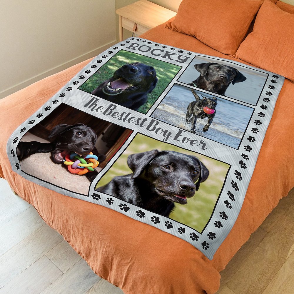 Memorial Pet Photo Personalized Blanket