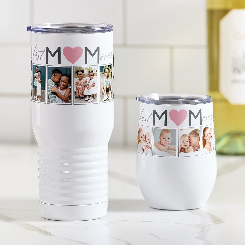 Top Mom Ever Custom Photo Insulated Tumbler