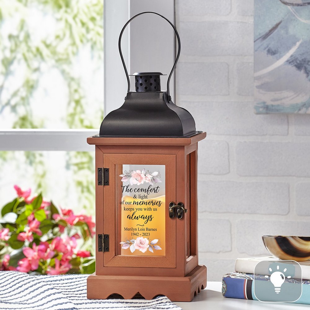 Shining Memories Memorial LED Personalized Lantern