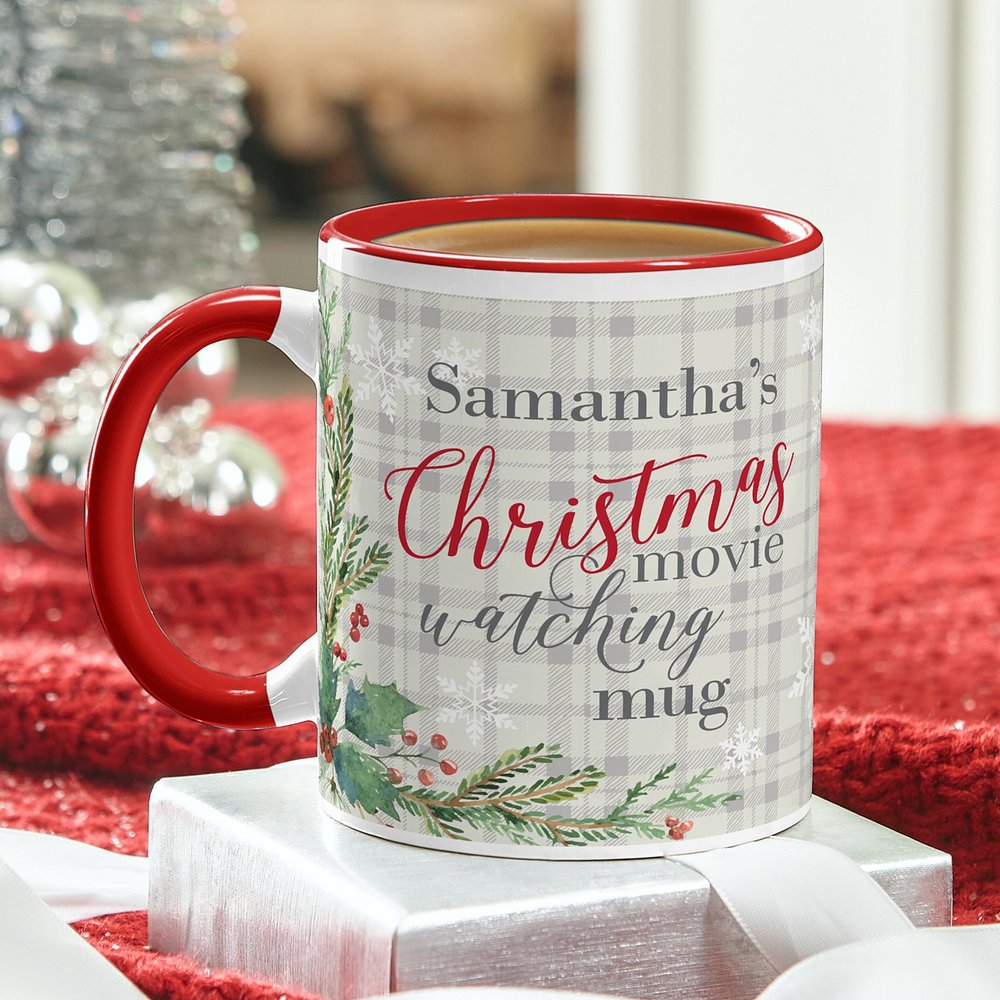 Holiday Movie Marathon Personalized Mug