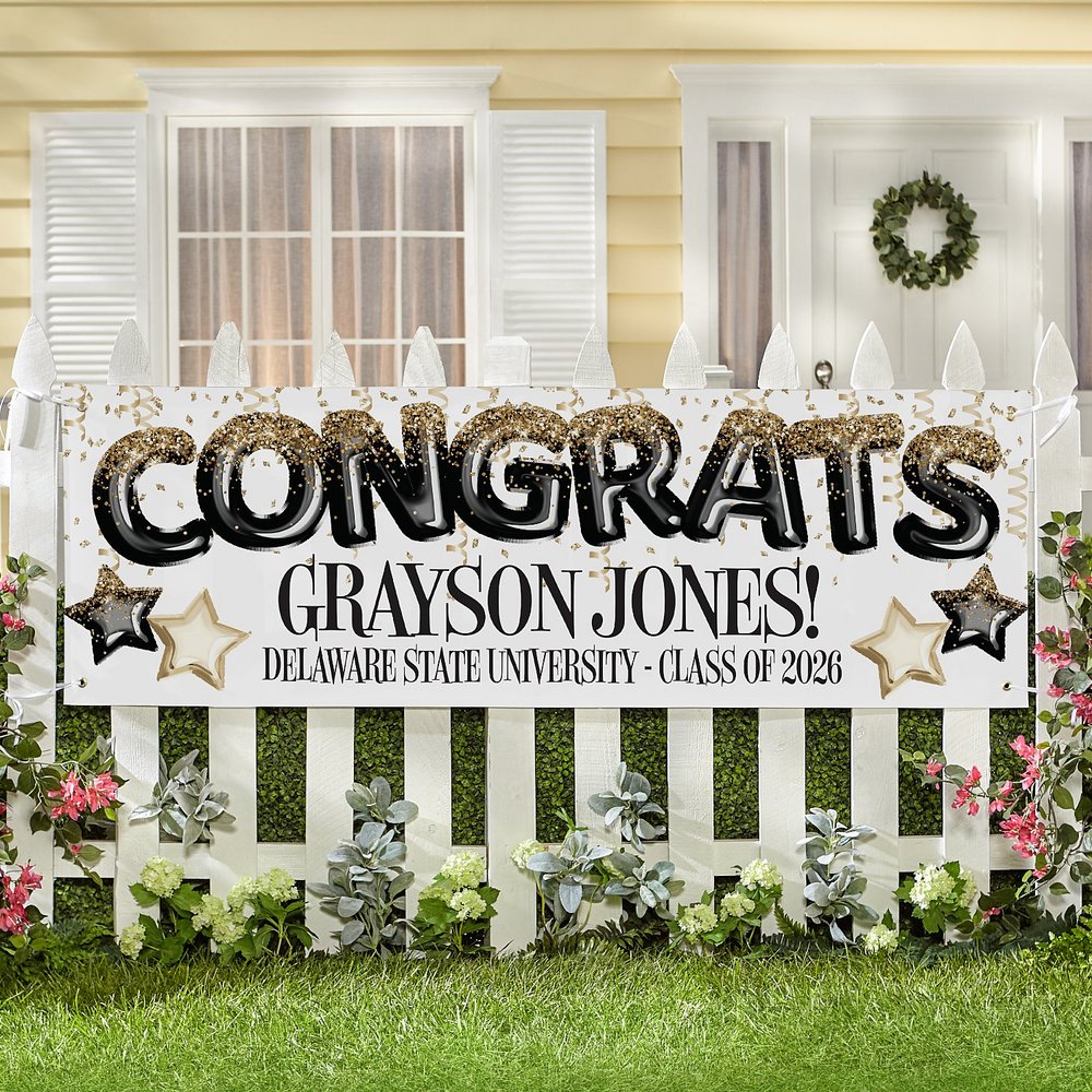 Soar High Personalized Graduation Banner