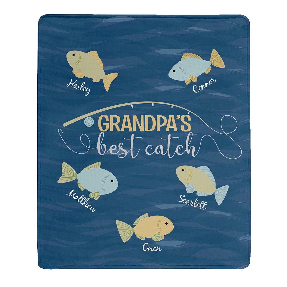 My Greatest Catch Personalized Plush Blanket