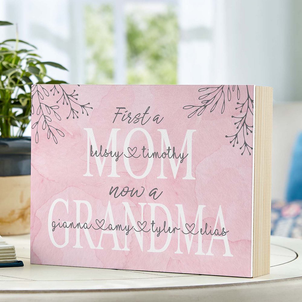 Motherly Love Personalized Wooden Block