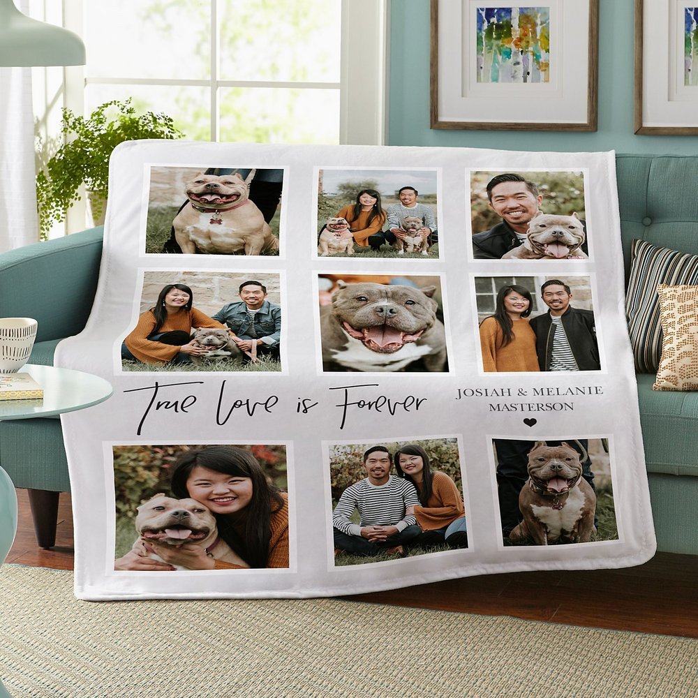 Eternal Love Personalized Plush Blanket