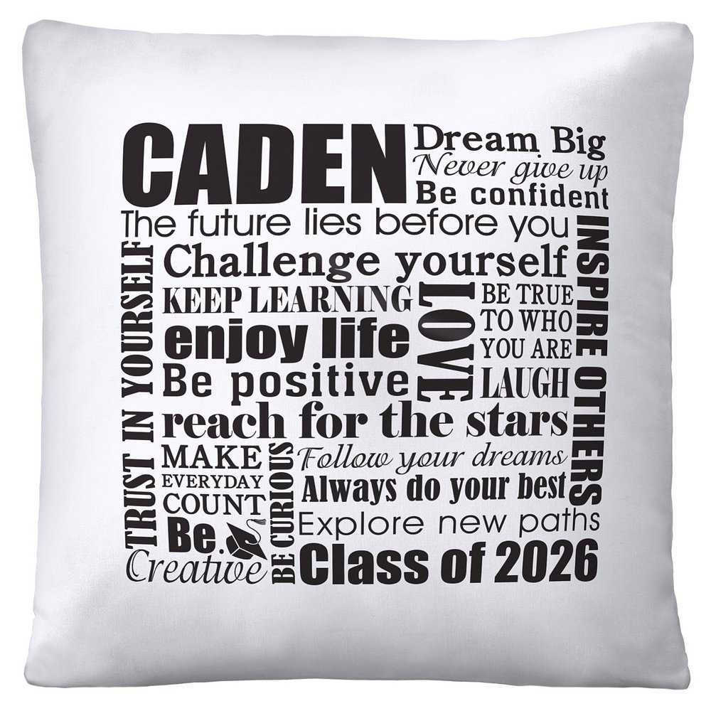 Dream Big Graduate Personalized Cushion