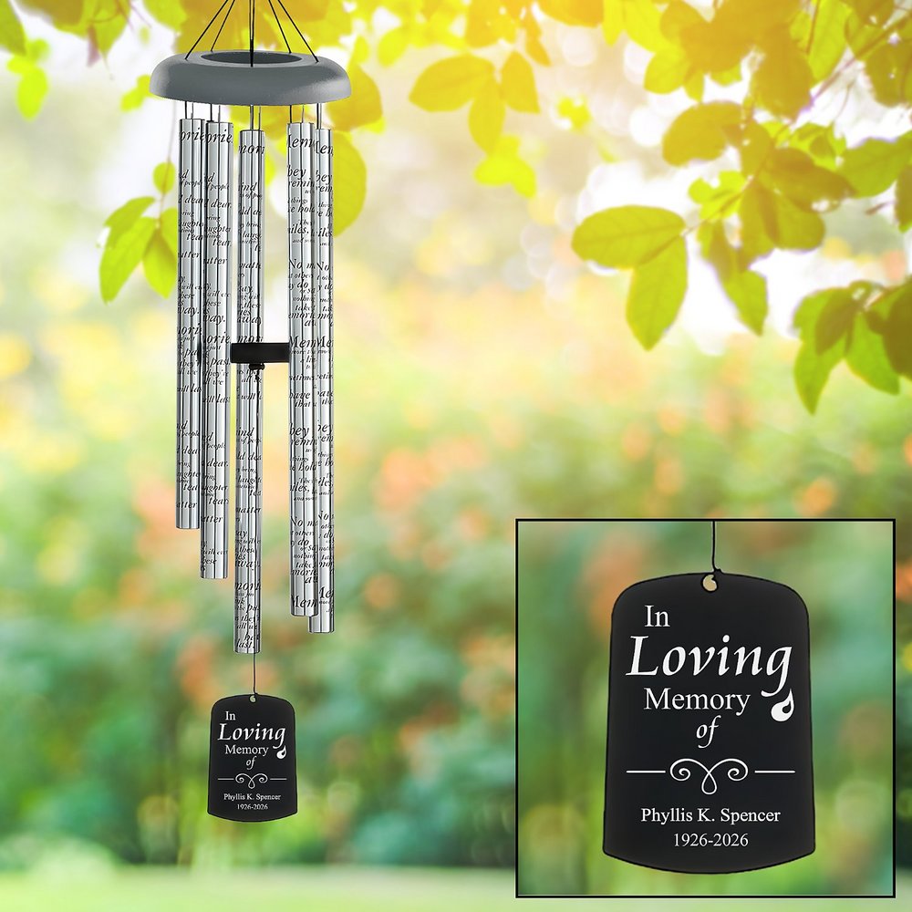 Commemorative Sonnet 44-inch Personalized Wind Chime