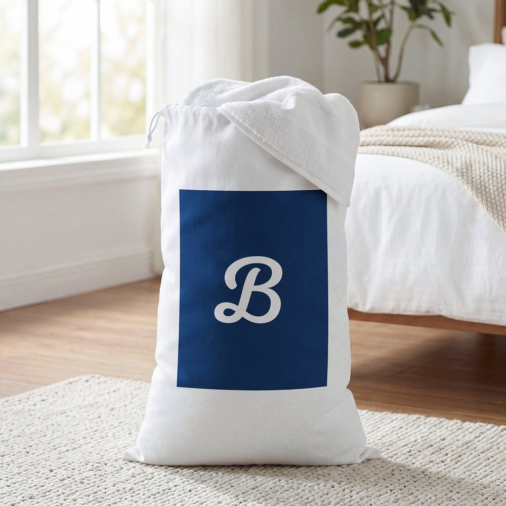 Bold Colors Monogram Laundry Bag