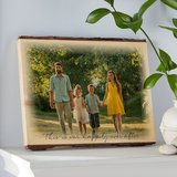 Timeless Photo Personalized Rustic Wood Plaque