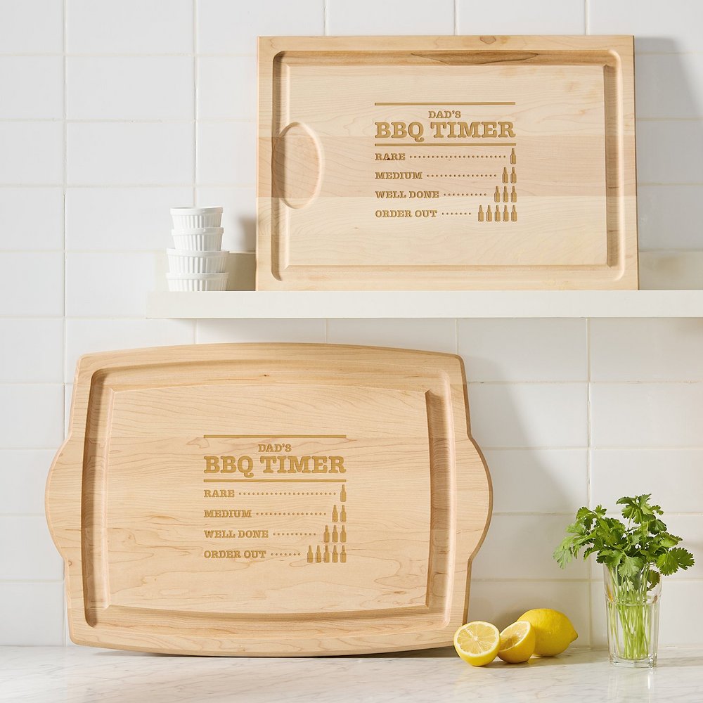 BBQ & Brew Maple Wood Cutting Board