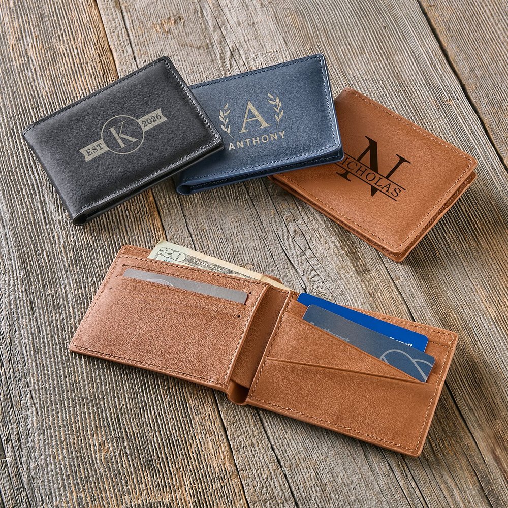 Personalized Anti-Theft Leather Wallet