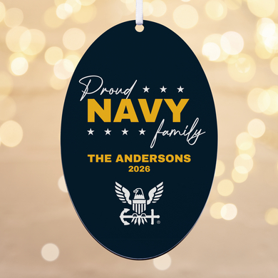 U.S. Navy® Proud Family Oval Ornament