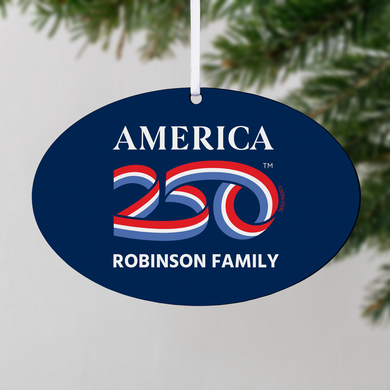 America250™ Oval Ornament - L
