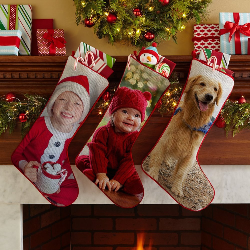 Custom Photo Christmas Stocking