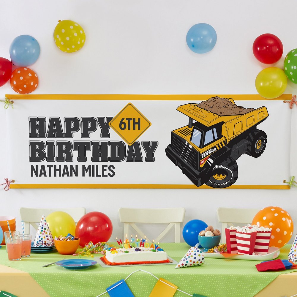 Tonka Happy Birthday Banner