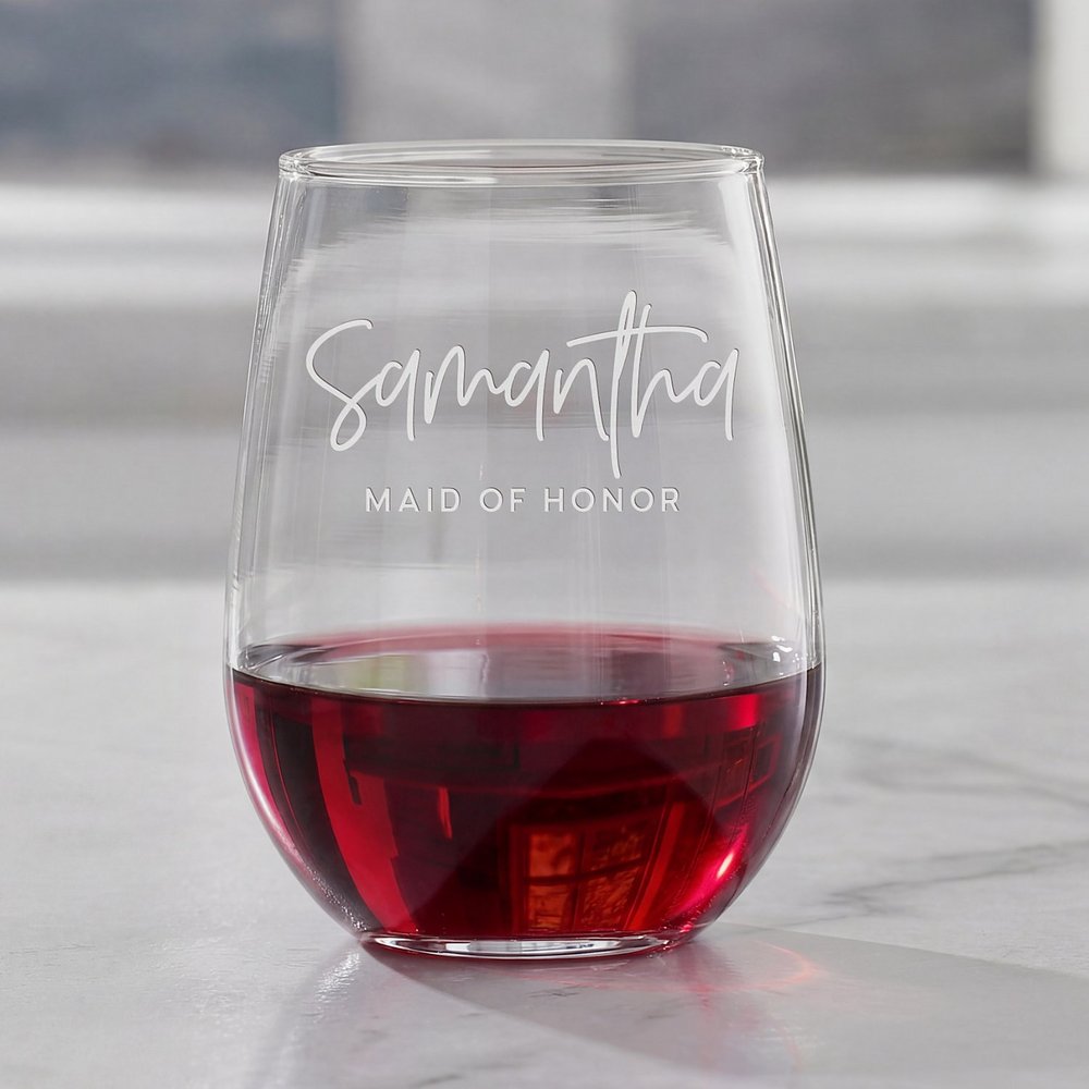 Bridal Party Stemless Wine Cup