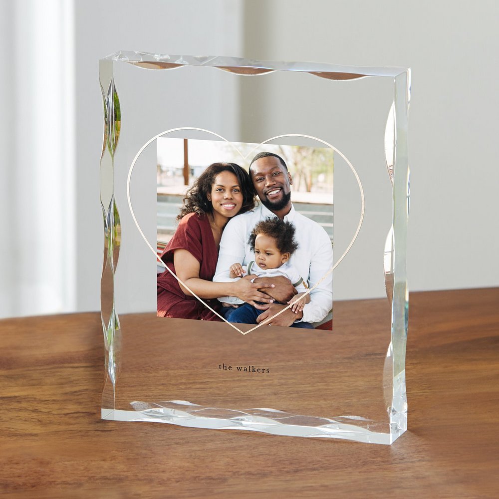Heart Photo Acrylic Block