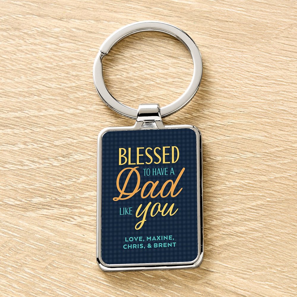 Dad is a Blessing Keychain