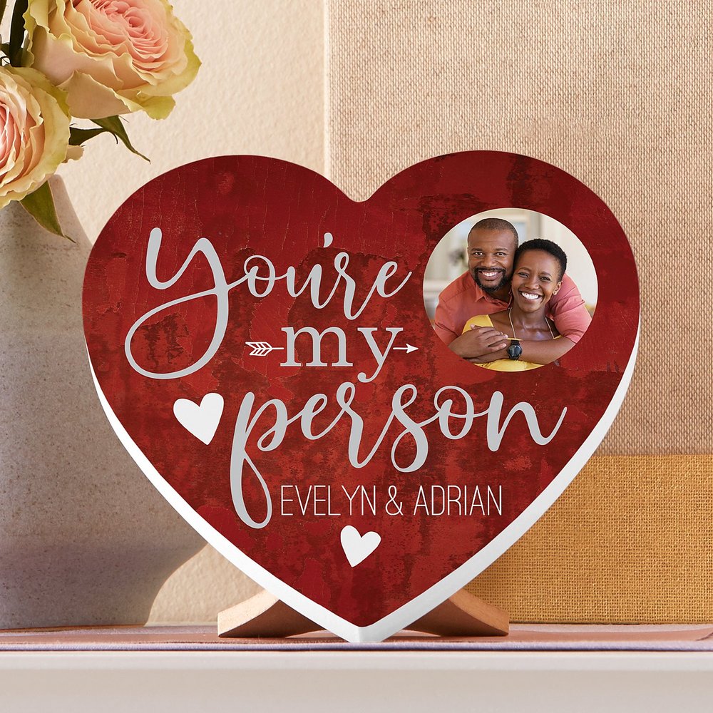 My Forever Person Personalized Photo Wooden Heart