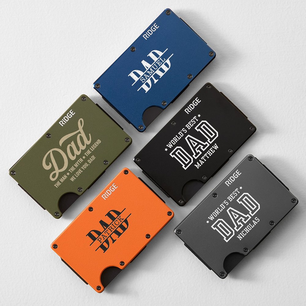 RIDGE® Aluminum Wallet Dad Man, Myth, Legend