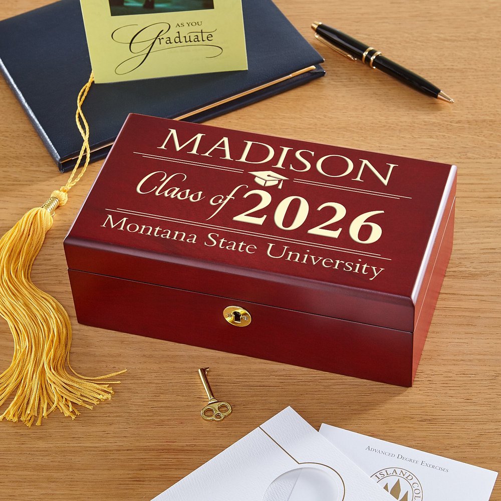 Graduation Personalized Wooden Memory Box