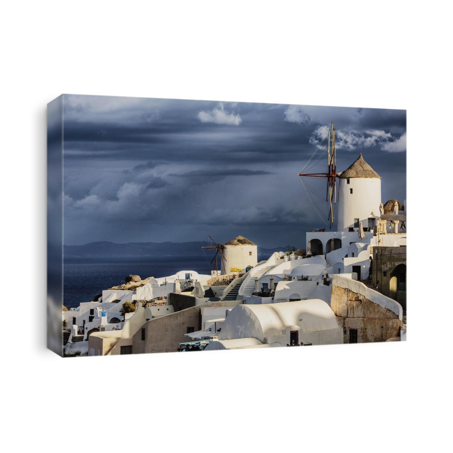 Sunset at Oia, on the island of Santorini, Greece