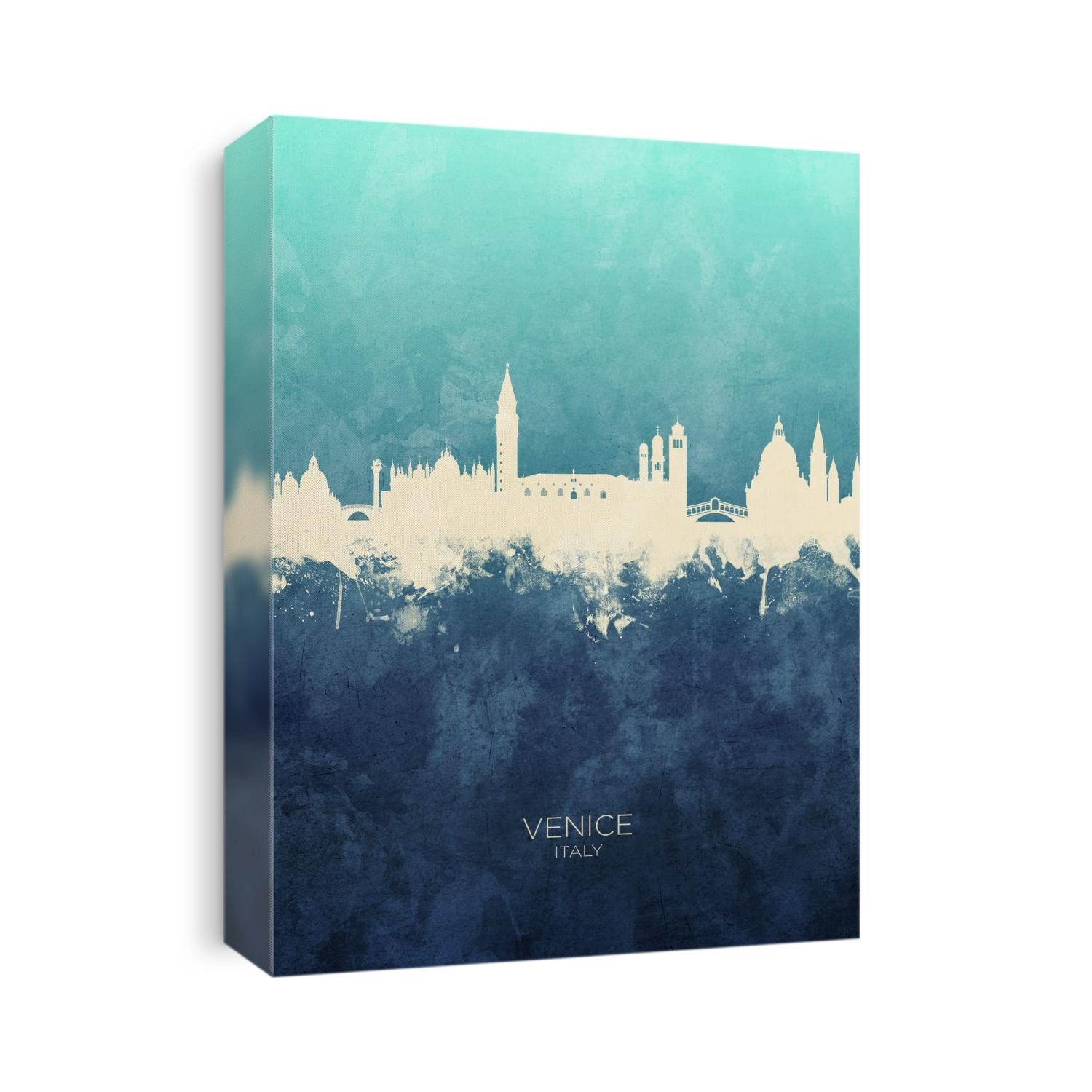 Watercolor art print of the skyline of Venice, Italy